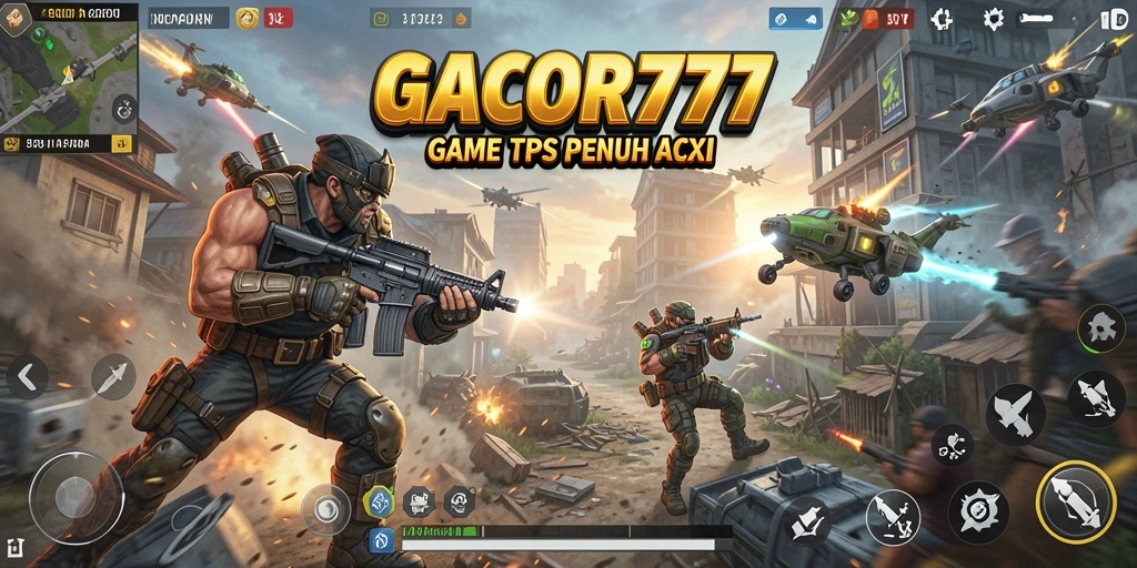 Screenshot menampilkan aksi intens dalam GACOR777.
