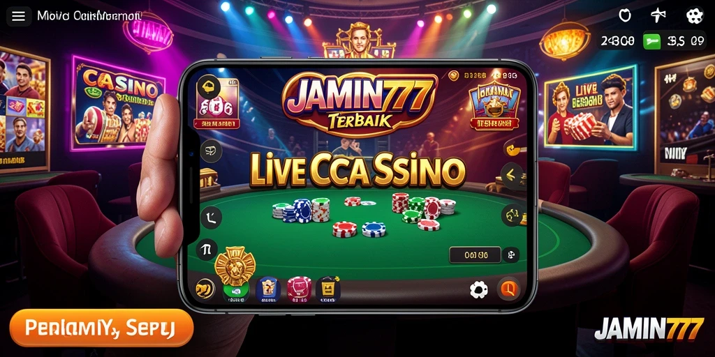 Screenshot utama <strong>JAMIN777</strong> menampilkan gameplay menarik Live Casino.