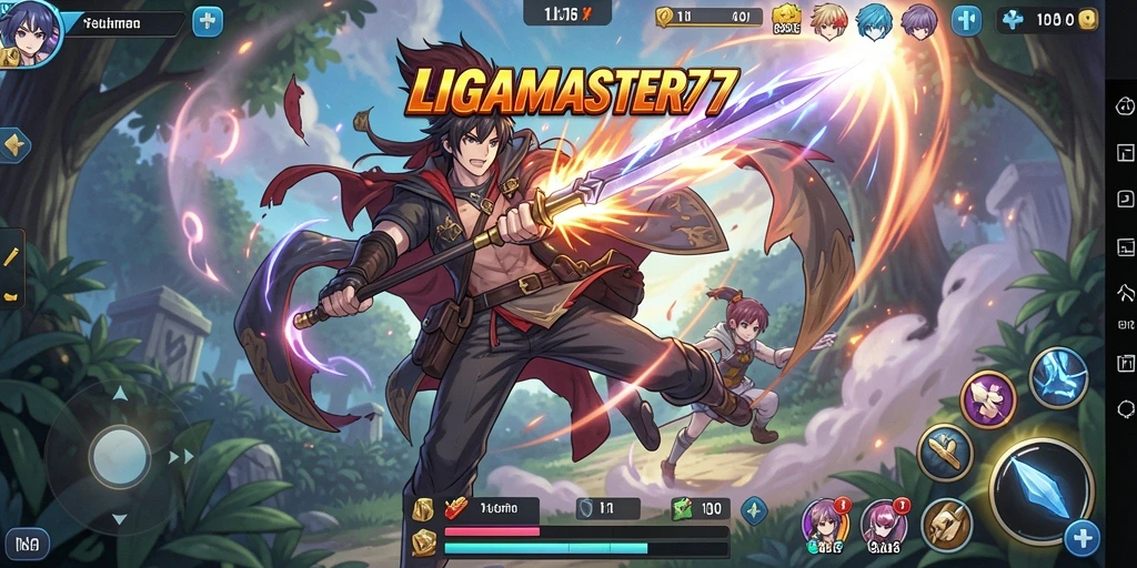 Tampilan gameplay menarik di dunia Anime yang penuh warna.