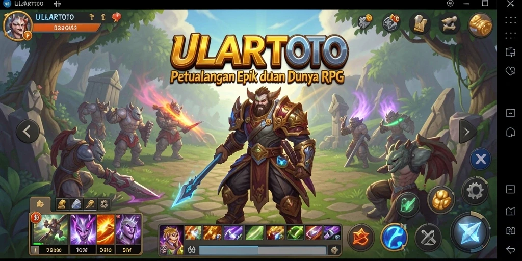 Tampilan epic dari gameplay ULARTOTO yang memukau.