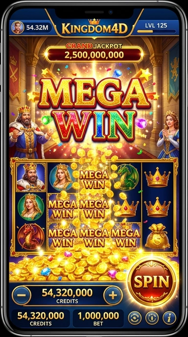 Tampilan antarmuka aplikasi kingdom4d yang user-friendly.